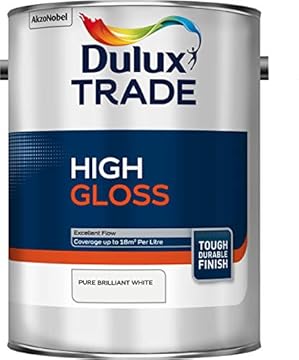 Dulux Trade High Gloss Pure Brilliant White 5L