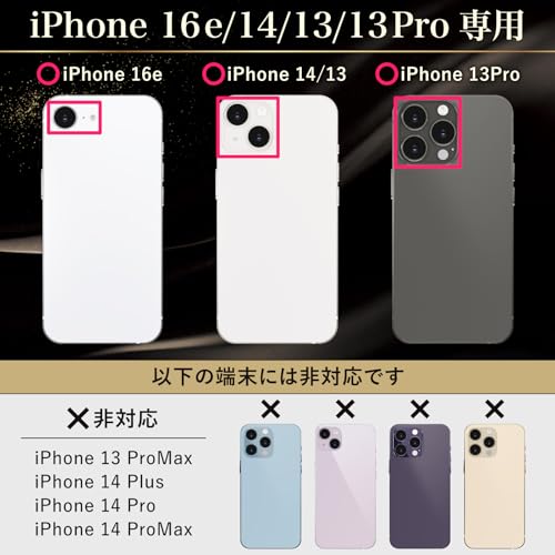 モンスターフィルム iPhone 16e / 14 / 13 Pro / 13 用 さらさら アンチグレア + ブルーライトカット ガラスフィルム | 2枚セット ガイド枠付き 黒縁あり 全面保護 | アイフォン 用 保護フィルム B1441