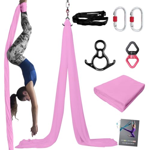 PRIOR FITNESS Aerial Silks Kit, SGS&CE Certified, 9/15/20Yards