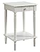 Convenience Concepts French Country End Table, White