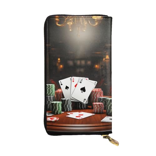 Portefeuille long en cuir pour femme avec grande capacité et porte-carte de téléphone