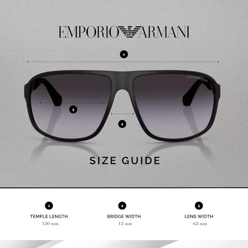 EMPORIO ARMANI EA4029 Square Sunglasses For Men +BUNDLE with ACCESSORY EYEWEAR KIT4