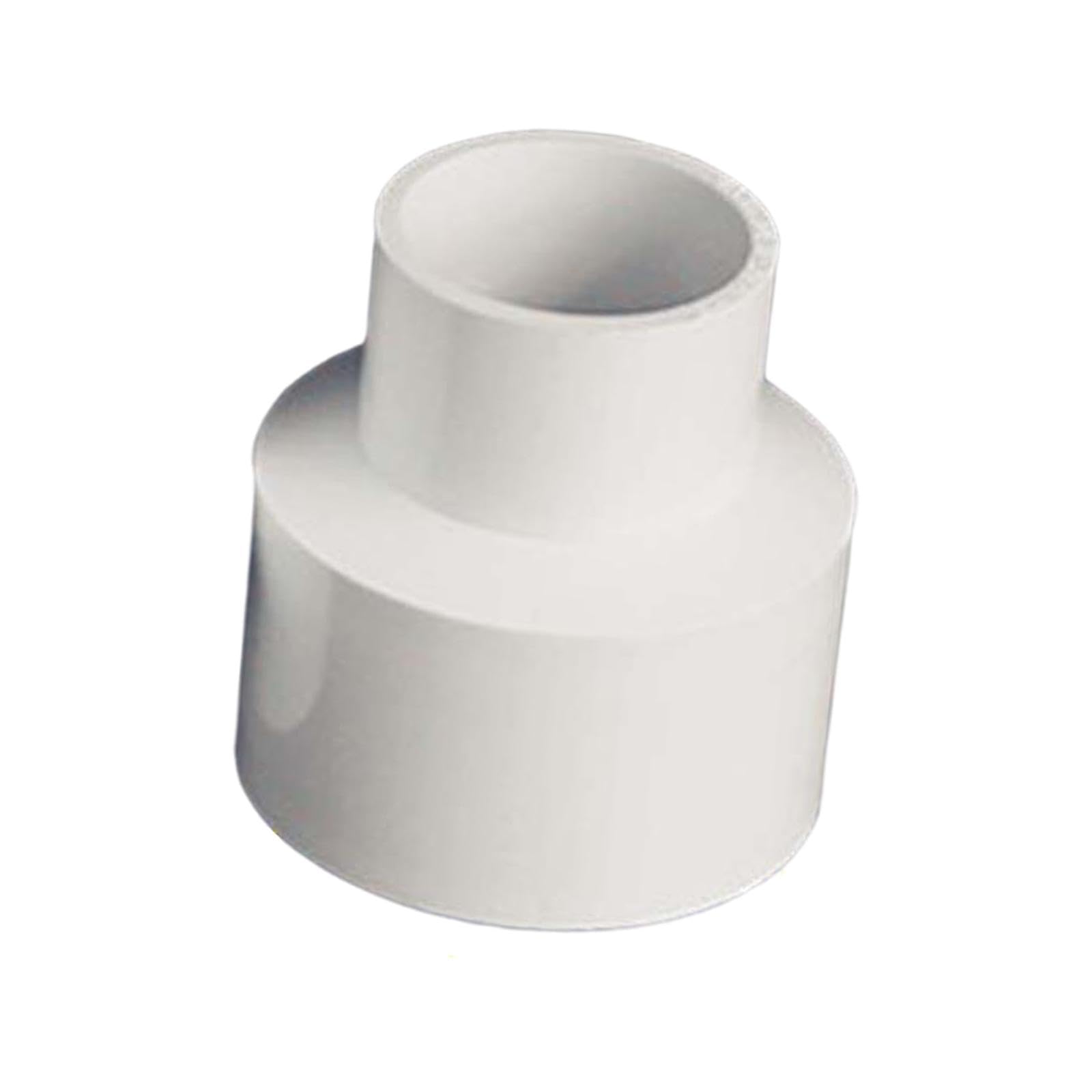 Inacmwih White 50Mm To 63Mm Woodworking Extractor Reducer Vacuum Hose Adapter Pvc Attachment Accessories 50 Mm To 63 Mm White