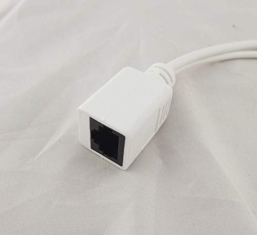 Adaptador divisor POE 1 par con cable adaptador RJ45 inyector de alimentación kit CCTV blanco miniatura 5