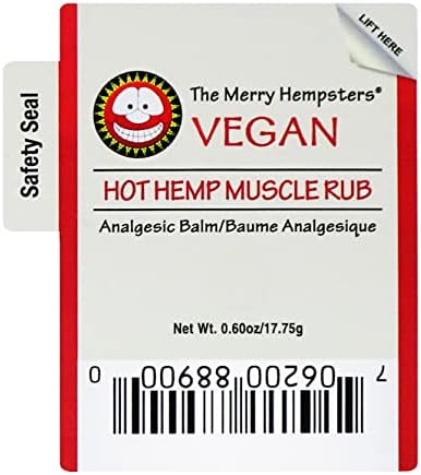 Merry Hempsters - 2 Hot Muscle Rubs & 2 Cool Muscle Rubs (4-Pack) Salves