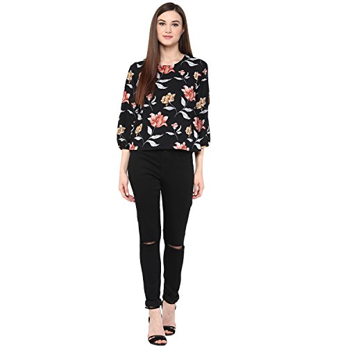 Image of Harpa Round Neck Printed Tops