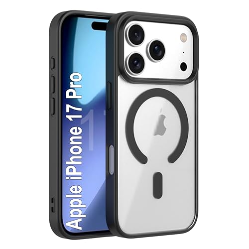 Image of Zapcase Back Case Cover for iPhone 17 Pro | Compatible for iPhone 17 Pro Back Cover | Scratch-Resistant Back Cover | Black
