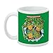 Teenage Mutant Ninja Turtles Group Retro Ceramic Coffee Mug, Novelty Gift Mugs for Coffee, Tea and Hot Drinks, 11oz, White