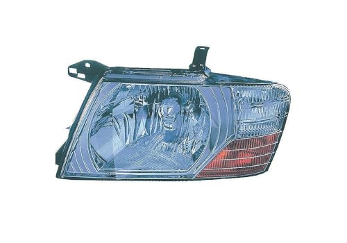 Depo 2745020 Phare avant chrome H4 pour réglage manuel et électrique