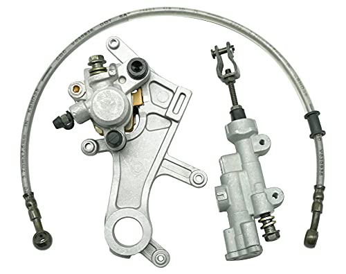 M MATI Rear Brake Caliper Master Cylinder Hose Assembly for Honda CR125 CR250 CRF250 CRF450 43150-KRN-711 43500-KZ4-J41