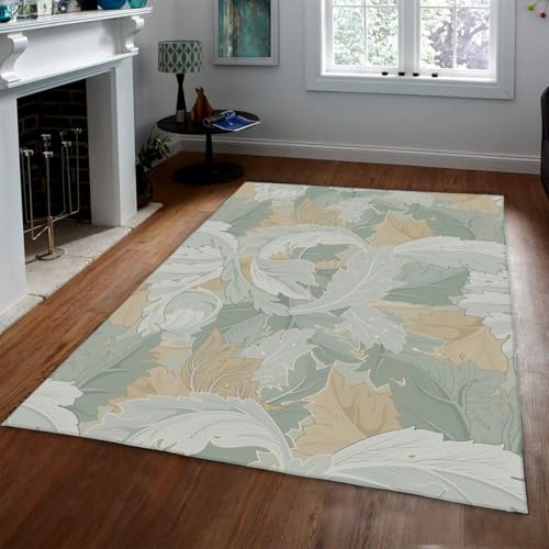 Tapis 160x200cm tropicaux salon poil court lavable - 3