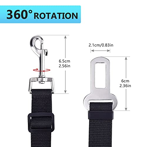 Redamancy Universal-Sicherheitsgurt für Hunde, 1 Stück, davon reißfest, verstellbar (schwarz)