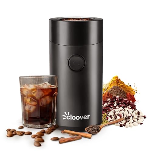 Cloover Electric Coffee Grinder, 60g Capacity, Stainless Steel Blades