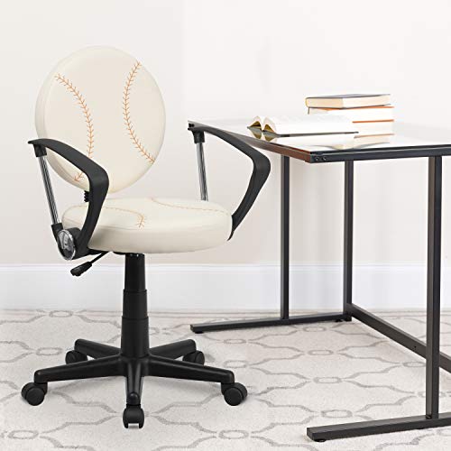 Flash Furniture Baseball Swivel Task Office Chair With Arms #TOP1