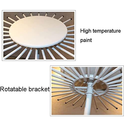 UWYTGF Scarf Display Stand,Rotatable Bracket Pivoting Scarf,Belt,Jewelry Organizer Rack,30/45 Arms Floor Storage Stand,Wall Racks for Hanging Clothes