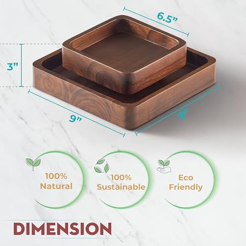 Wood-Pistachio-Snack-Bowl-with-Shell-Storage-Double-Dish-Holder-Nut-Bowl-Pedestal-for-Sunflower-Seed-Peanut-Cherries-Edamame-Walnut Wood Pistachio Snack Bowl with Shell Storage Double Dish Holder Nut Bowl Pedestal for Sunflower Seed Peanut Cherries Edamame Walnut