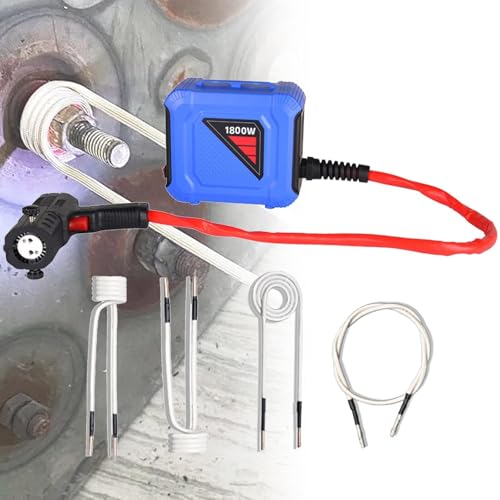 Image of PLYLAY 1800W Magnetic Induction Heating Kit, Flameless Bolt Heater, Induction Heater Bolt Removal Tool, for Car, Truck, Metal Materials(110v)