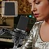 SOULWIT 2Pcs Microphones Pop Filter for AKG C214 Large-Diaphragm Condenser (C214d1), Protective Mic Cover Windscreen Foam - Black #5
