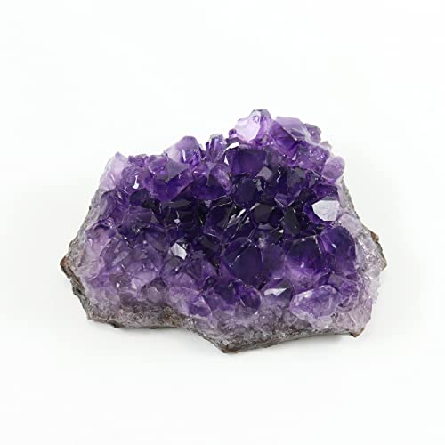Nvzi Amethyst Druse, Amethyst Stein, Amethyst Kristalle, Kristalle Heilsteine, Bergkristall Rohstein, Roher Amethyst(100G)