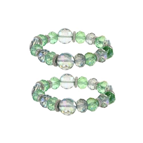 Ensemble de bracelets empilables pour femme ornés de perles de cristal de haute qualité
