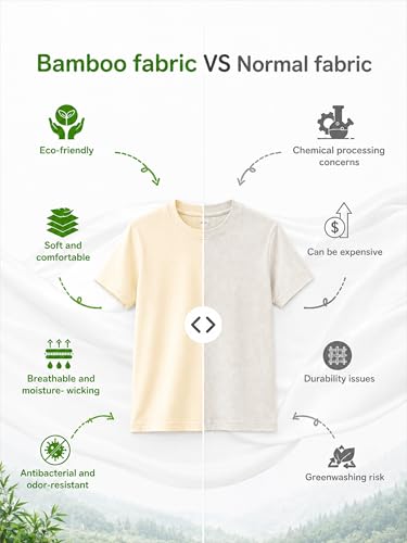 Image of Kidbea Bamboo Kids T-Shirt Ultra-Soft Premium Half Sleeve Graphic Tee for Girls, Casual Summer Wear for Toddlers & Kids