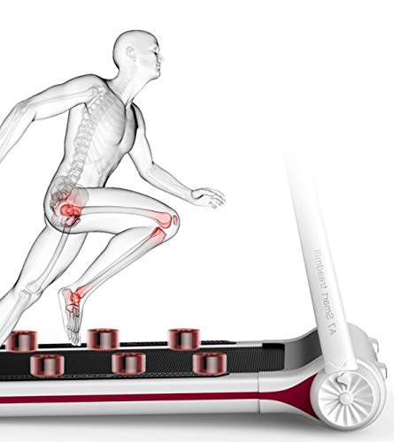 Image of Mini Noise Reduction Motorised Treadmill Foldable Portable Electric Running Machine Walking Equipment with Pulley for Home Gym