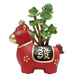 Générique Mini Pflanzen im - Selbstbewässernde Pferdefigur mit Pflanzgefäß...