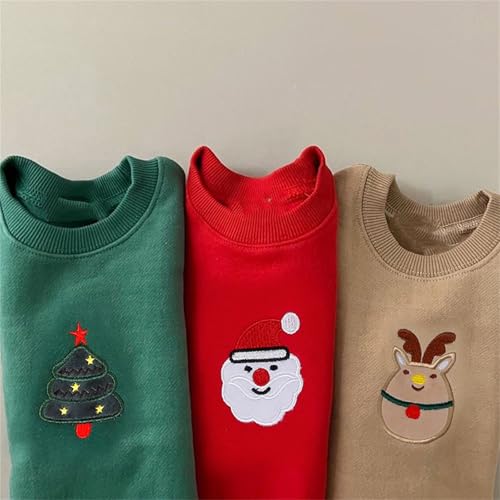 Infant Boys Christmas Print Pullovers Lightweight Crewneck Long Sleeve Sweatshirts Toddler Fall Casual Loose Tops2
