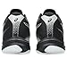ASICS Men's Netburner Ballistic FlyteFoam 4 Mid Top Volleyball Shoes, 12, Black/White