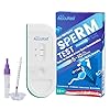Accufast Sperm Test Male Fertility Test - Kit de test de fertilité à domicile privé: Indique un nombre de spermatozoïdes normal ou faible | Précision de 98,6% | Fabriqué au Canada