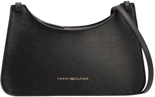 Tommy Hilfiger Womens Shoulder Bag Modern Crossover with Zip Black (Black) One Size