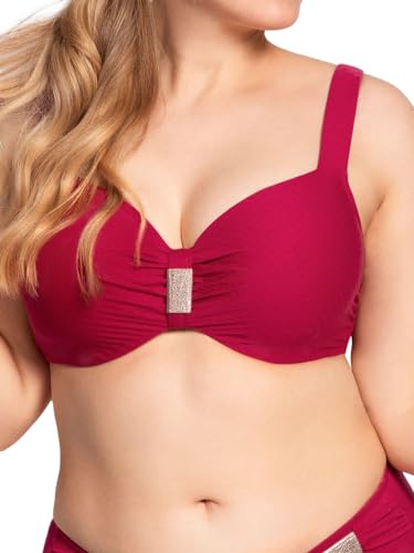 Preisvergleich Produktbild Ulla Bikinioberteil mit Bügel St. Tropez 9122 Gr. 85i in brombeer