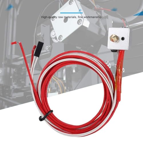 TICFOX Extruder Heizblock Kit, MK8 Montiertes Hotend Kit, 12V 40 W Heizblock Zusammengebautes Extruder Hot End Kit mit 0,4mm Düse für 3D Drucker mit Aluminium Heizblock und Thermistor