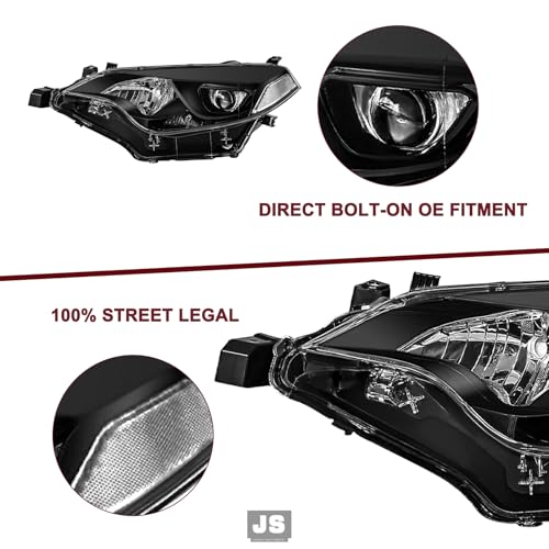 Image of JSBOYAT Headlights Assembly for 2014 2015 2016 Toyota Corolla