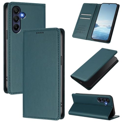Étui Samsung Galaxy A26 5G en cuir premium et rabat magnétique vert