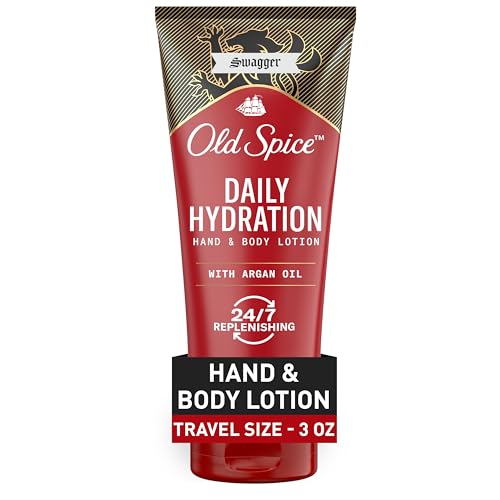 Old Spice Body Lotion for all skin types Travel Size 24/7 Lightweight Moisturization with Amazing Scent for Face Hand and Body Swagger Scent of Cedarwood Instant Absorption 3oz