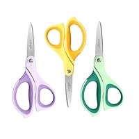 LIVINGO 6\u201D Kids Scissors for School - Pointed Tip Student Scissors for Children Comfortable Grip Craft Cutting Paper, Ages 8-11