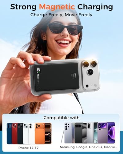 PD 35W Magnetic Wireless Power Bank 10000mAh Fast Charging Portable Charger - 1