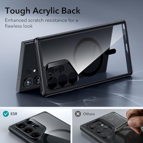 ESR for Samsung Galaxy S24 Ultra Case for MagSafe, Clear Black by ESR - Used condition - Image 7