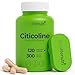 Citicoline CDP Choline 300mg - 120 Vegetarian Capsules Made in USA | Promotes Brain Function | Supports Memory Focus & Mental Clarity | Cognitive Enhancer | Attention & Learning Supplement 300 mg Pill