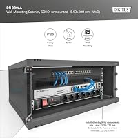 DIGITUS Netzwerkschrank – 19 Zoll 4HE – Unmontiert – SOHO – Schwarz – Ansicht 5