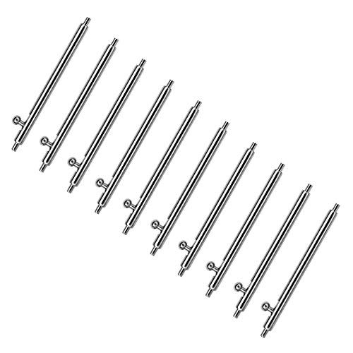 Quick Release Spring Bars Watch Band Pins 22mm 10PCS Diameter 1.5mm with Remover Repail Tool