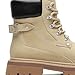 MANLADUO Men's Zipper Thick Sole British Style Work Boots Outdoor Hiking Fashion Casual Boots