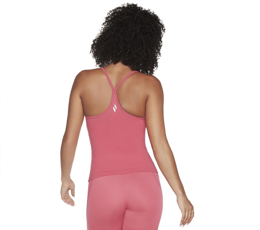 Image of Skechers Womens Nylon Gowalk Racerback Shelf Full-Coverage Bra