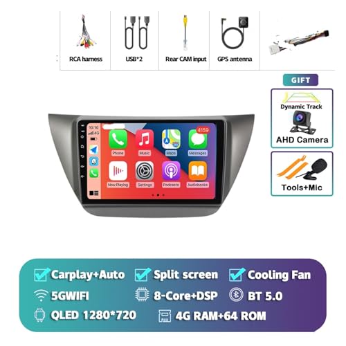 Autoradio multimédia 2DIN Android à écran 2K tactile de 15 pouces pour Lancer 9