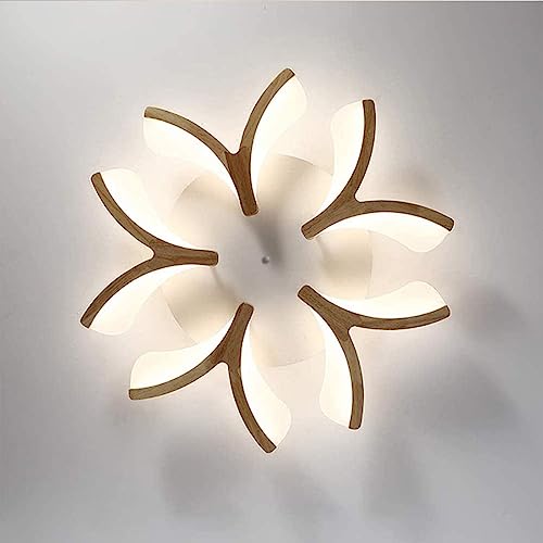 Lustre de plafond LED design fleur pour chambre chaleureuse - 6