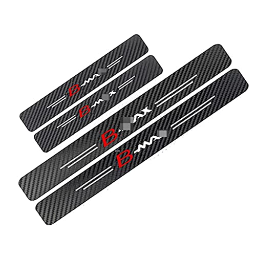 Bandes Protection Seuil Porte Voiture pour Ford Bmax, Plaque PéDale Bienvenue Accessoires Autocollants AntidéRapage Durable Anti-Rayures Sales Noir Cover