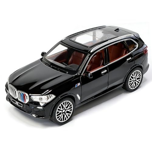 Carro de juguete 1:32 con luz y sonido color negro miniatura 1