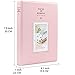 Ablus 128 Pockets Mini Photo Album - Fits for Fujifilm Instax Mini 11 Mini 9 Mini 8 Mini 90 Mini 25, Polaroid Snap PIC-300, Kodak Mini 3-Inch Film(Pink)