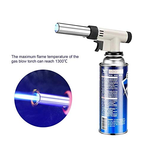 Gasbrenner, Gasbrenner, tragbare Zündung mit einstellbarem Druck, für Grill im Freien 1300 ℃, Gesamtlänge 180 mm, 7,1… – Bild 6